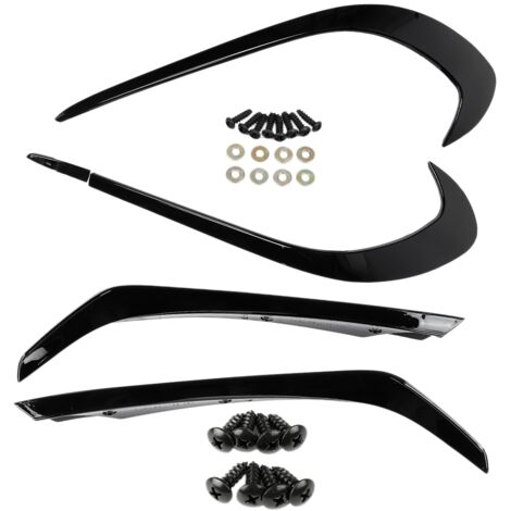 Für Mercedes W176 A200 A250 Glanz Schwarz Heck Splitter Canards Flossen