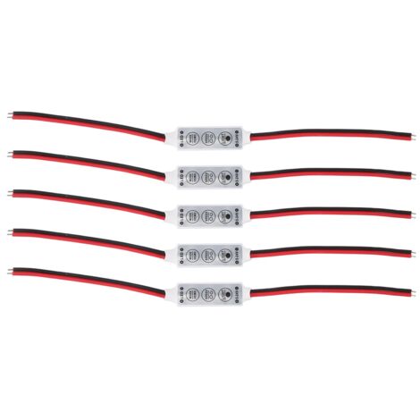 5 x 12V Wired Control Module with Strobe Flash For Car or Household LED Strip/Bulbs