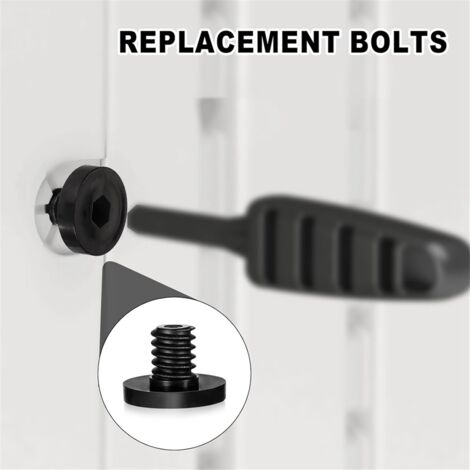 Premium ABS Accessories Parts Bolts Screw Replacement,Replacement Plastic Wall Easy Bolt for -Storage Shed 8PCS