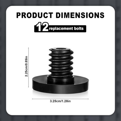 Premium ABS Accessories Parts Bolts Screw Replacement,Replacement Plastic Wall Easy Bolt for -Storage Shed 8PCS