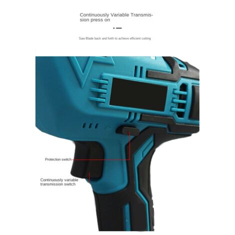 Cordless Electric Reciprocating Saw Variable Speed Metal Wood Cutting Tool for 18V Battery