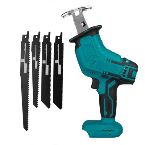 Cordless Electric Reciprocating Saw Variable Speed Metal Wood Cutting Tool for 18V Battery
