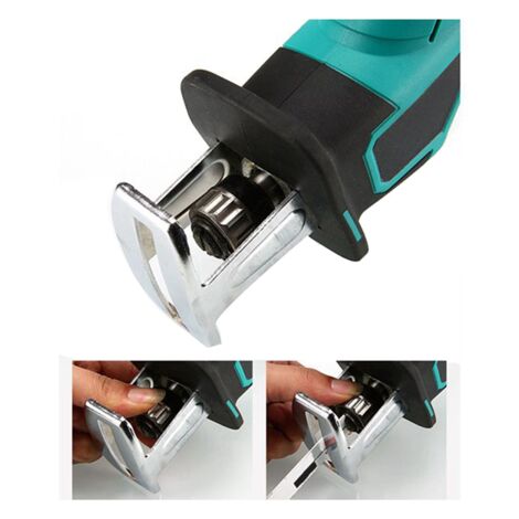 Cordless Electric Reciprocating Saw Variable Speed Metal Wood Cutting Tool for 18V Battery