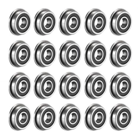 20Pcs F695- Bearing 5X13X4mm Flanged Miniature Deep Groove Ball ...