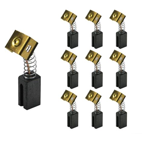 5 Pairs Carbon Brushes 6.4 X7.9X12.5mm 596071-00 For Black&Decke Angle