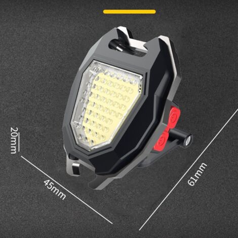 Mini LED Working Light Portable Keychain Flashlight Camping COB Lamp for Lighter Bottle Opener Whistle