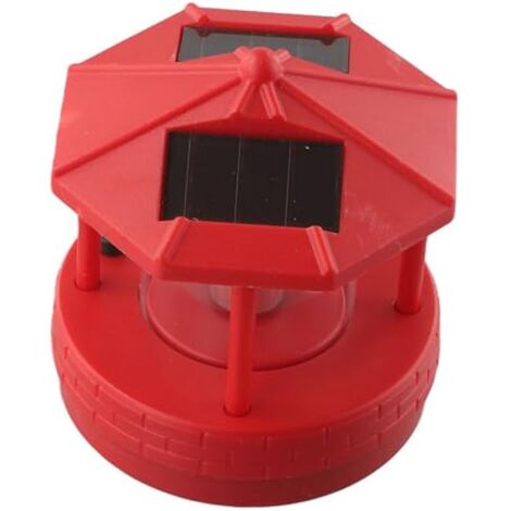 LED Solar Powered Lighthouse,360 Degree Rotating Lamp Lighthouse ...