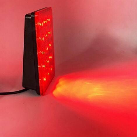 Feu Stop LED F1 Style Universel - 15 LEDs, Coque Noire, Mode Jour/frein Clignotant, Pour Aileron De Voiture