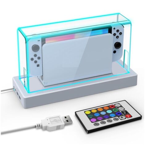 Color Light Base Acrylic Clear Dust Cover and 16Led Color Light Base with