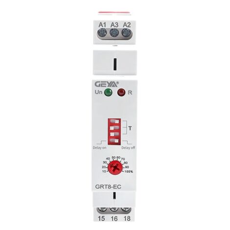 GRT8-EC 10A Dual Function Timer Relay on Delay or Off AC230V Time