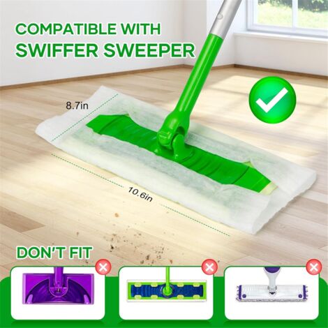 100 Count Dry Sweeping Cloths for Sweeper Mop,Dry Mop Refills Pads Sweeper, Floor Mopping