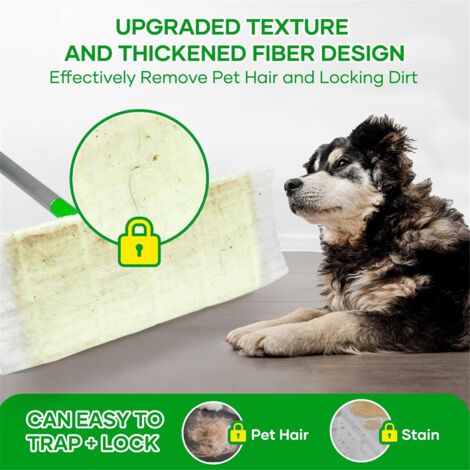 100 Count Dry Sweeping Cloths for Sweeper Mop,Dry Mop Refills Pads Sweeper, Floor Mopping