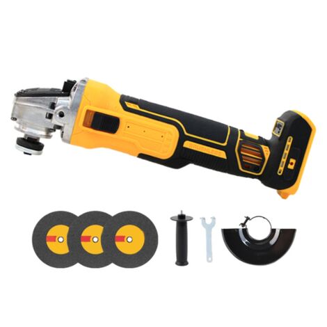 For 18V 20V Battery Cordless Brushless Angle Grinder 125mm Power Tools ...