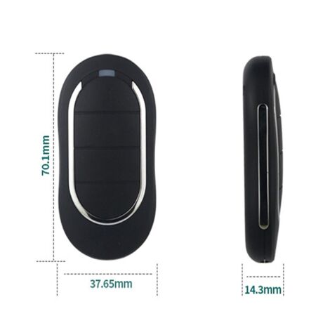 For Alutech AT-4n Remote Control 433MHz 4 Buttons Garage Door Learning Code Barriers Automation Keychain