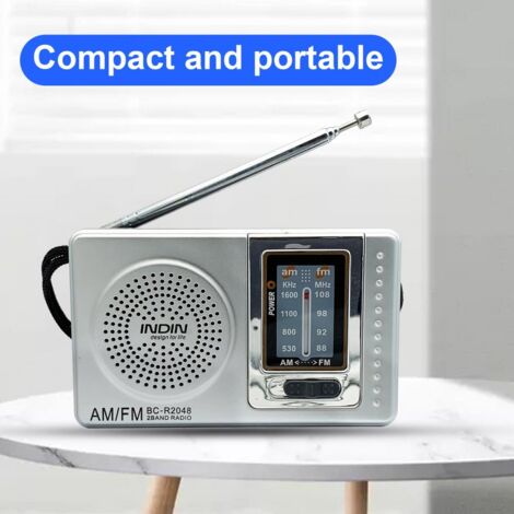 Portable Radio Pocket Telescopic Antenna Battery Powered Mini ...