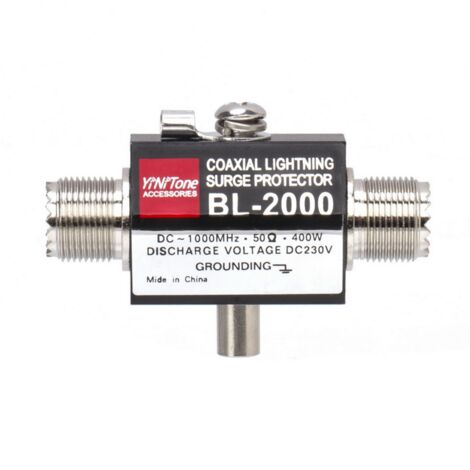 Coaxial Lightning Protectors - UHF Female, SO-239 Protector Antenna Connector | DXE HAM Radio Equipment