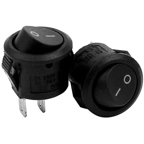 2x On/Off Self Latching Buttons Rocker Switch Toggle for Car Auto Boat ...