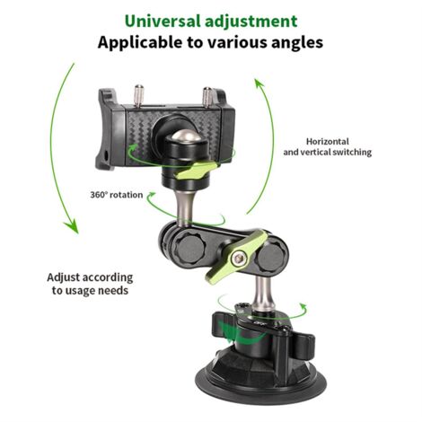 LanParte New Phone Holder Car Stabilizer Selfie Stick 360° Rotating Bracket