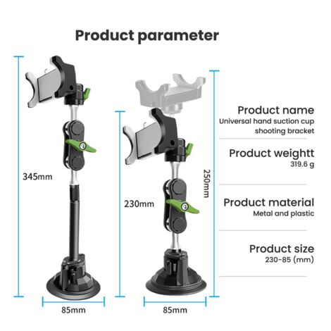 LanParte New Phone Holder Car Stabilizer Selfie Stick 360° Rotating Bracket