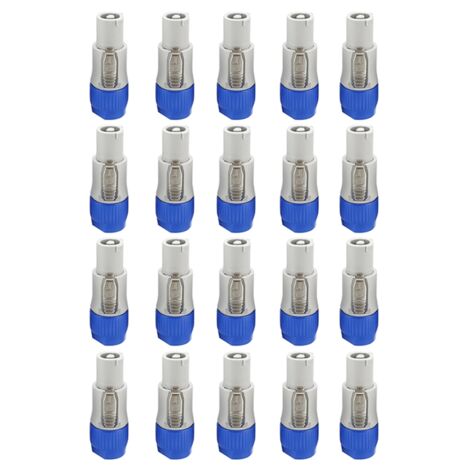 10pcs/lot Nac3fca Speakon Plug 3 Pin Male Powercon Connector 20a 250v Ac Power Plug Connector 20a 250v Ac Power Plug Connector Blue