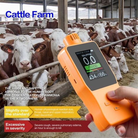 Ammonia Gas Detectors NH3 Analyzers Meter Alarm Device Digital Leak 0-100PPM