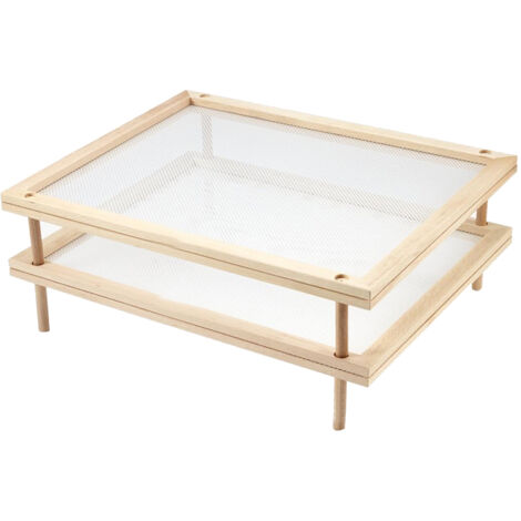 Stackable Food Dryer with Net Wooden Pasta Herb Drying Racks ...