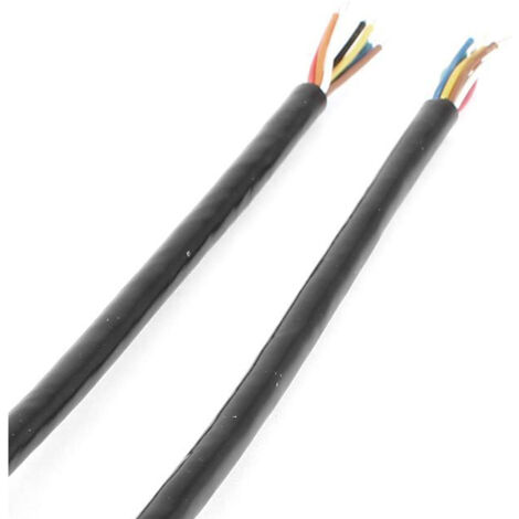 8 Pin M/F Plug Waterproof Connector Cable Black