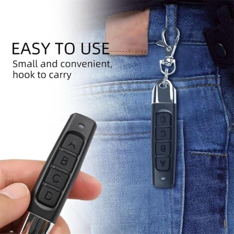 4-In-1 Remote Control Duplicator for Cars,433mhz Copy Controller,Cloning Key Fob Garage,Door Universal