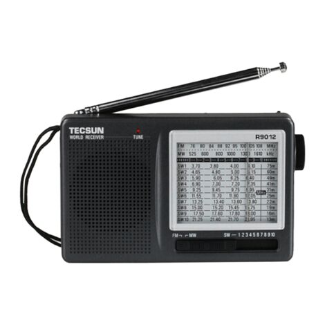 R-9012 Portable Radio Receiver AM/FM/SW 12 Bands with an-05 External ...