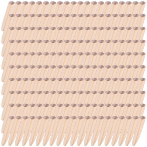 200 Packs Pocket Hole Plugs Solid Wood Dowels Jig Paint Grade Hardware Wooden Filler