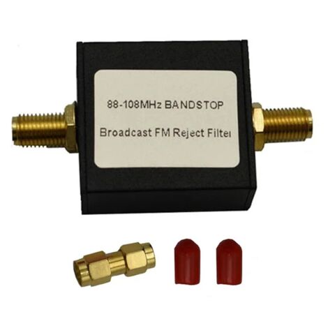 New Broadcast FM 88-108M SDR Band Stop Filter for Receiver Clean RX Noise Reduction Aluminum Version