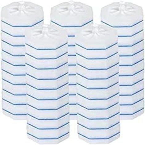 50PCS Upgraded Toilet Brush Wand Disposable Cleaning Head Compatible Refills