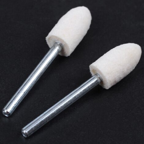 uxcell？ 12 Pcs Polishing Buffing Tool 8.5mm Conical Mounted Felt Bobs ...