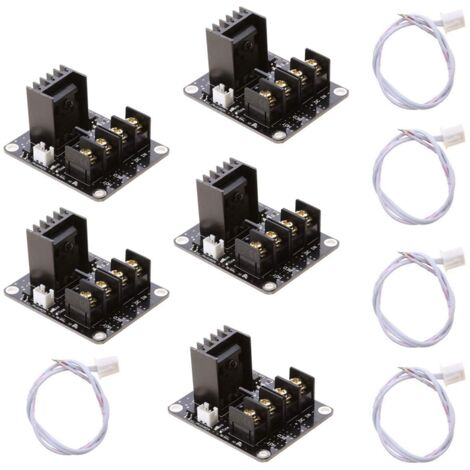 5 Pcs Hot Bed Module Heat Bed Module MOS Tube Hot Bed Power Expansion ...