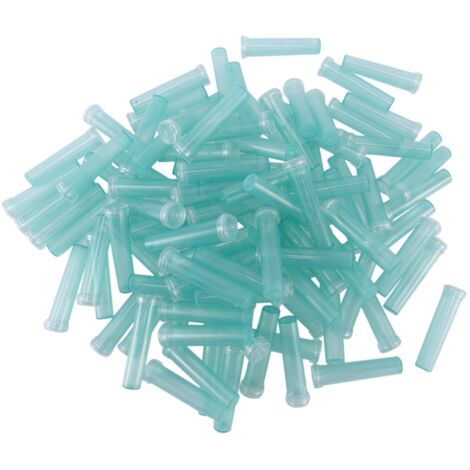 100Pcs Plant Flower Tubes Plastic Nutrition Water Tube Vials Cap Decor