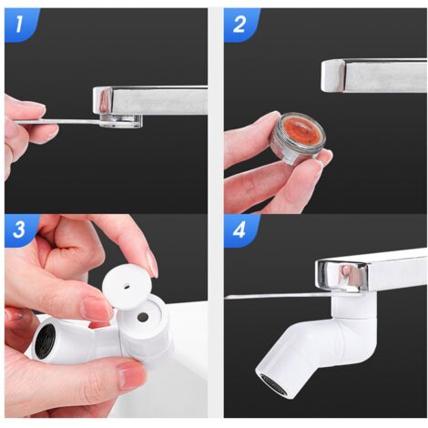 Rotating Kitchen Faucet Extender Water Saving Tap Nozzle Adapter Universal Splash Filter Bathroom Sink Accessories, B
