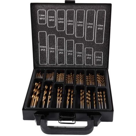 Professional Tool HSS Titanium Drill Bit Set 99Pcs Bits in Metal ...