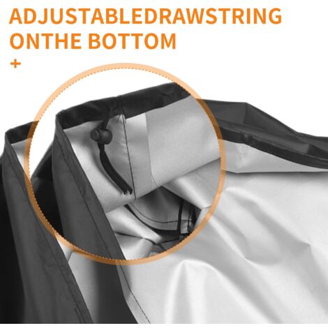 BBQ Cover, Waterproof Barbecue Grill Cover with PVC Coating Outdoor Oxford Fabric Windproof, Rip-Proof,UV Resistant