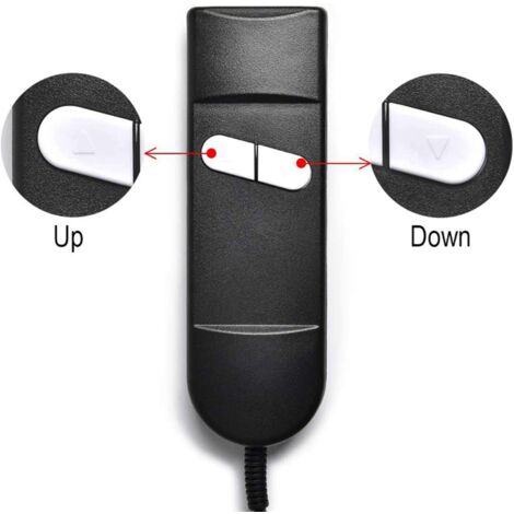 2X Lift Chair Remote Replacement, 5 Pin 2 Button Power Recliner Remote ...