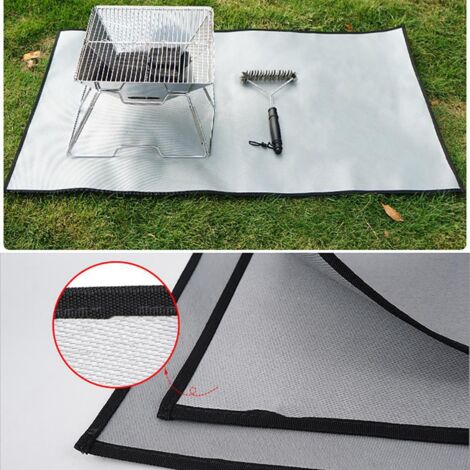 Camping Fire Blanket Fireproof Grill Mat Cloth for Outdoors Camping Picnic Barbecue 6053cm