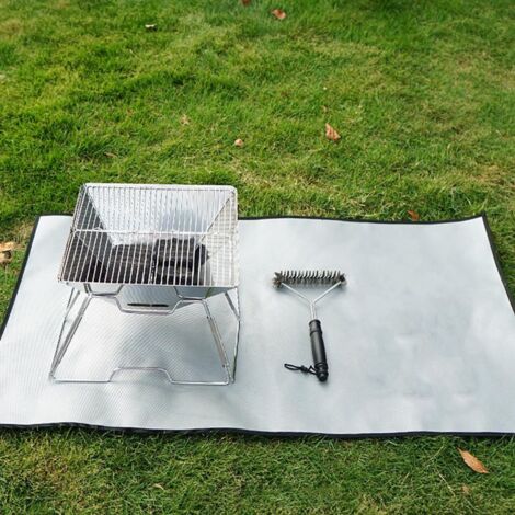 Camping Fire Blanket Fireproof Grill Mat Cloth for Outdoors Camping Picnic Barbecue 6053cm