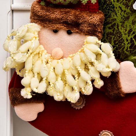 Christmas Stocking Candy Gift Bag for Home New Year Fireplace Christmas Tree Decoration, Snowman