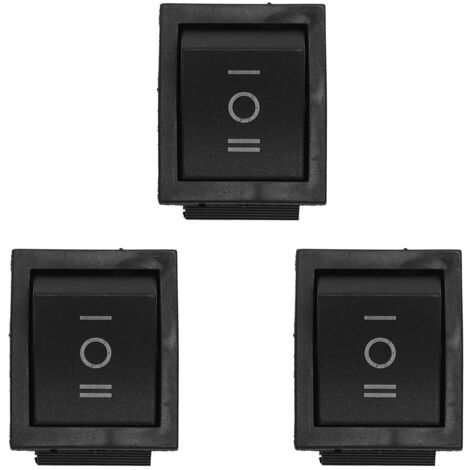 6-Terminals 3 Position ON/OFF/ON DPDT Boat Rocker Switch 16A 250VAC 20A ...