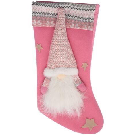Christmas Stockings, Xmas Stockings Decorations, Santa Claus Gift Candy Bag for Holiday Party Home Decoration, B