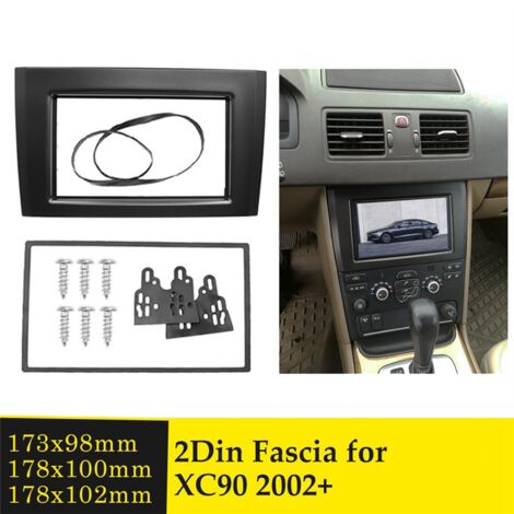 2Din Car Stereo Radio Fascia for Volvo XC90 2002+ Dashboard Video DVD Player Panel Frame Mounting Trim Adaptor Bezel