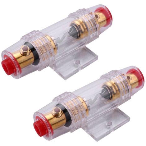 Accessori Impianto Auto Bcowtte 4 X Car Stereo 8 Gauge Support Portafusibili E Fusibile 60 Amp Audio Protezione Impianto