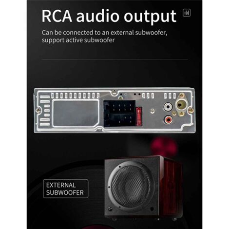 Universal Car Stereo Single Noise Car Radio Bluetooth USB AUX in Dash Head Unit FM Radio Media Receiver Car MP3 Player