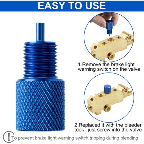 2 Pack Proportioning Valve Bleeder Tool,PV2 PV4 Disc/Drum Brake Proportioning Valve Bleeder Tool, for AC Delco 172-1353
