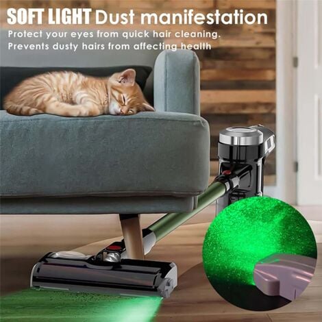 2X Vacuum Cleaner Dust Display LED Lamp Clean Up Hidden Dust, Pet Hair Vacuum Cleaner Accessories for Home Pet Shop