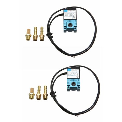 thumbnail image 2 of Mac Boost Solenoid 12V 3 Port MAC ECU Electronic Boost Control Solenoid Valve W/ Brass Fittings PWM Solenoid Valve 5 V 2 of 13
